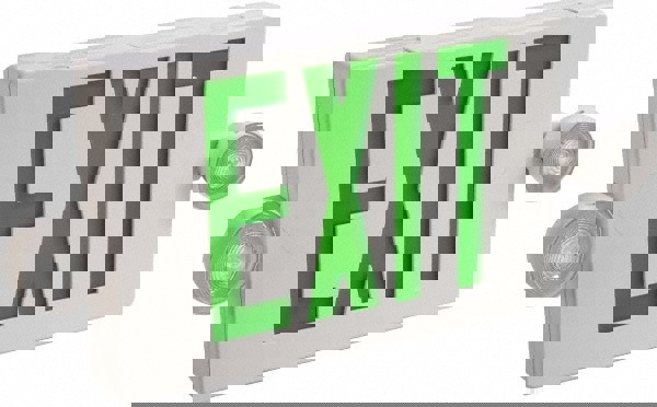 1 & 2 Face Ceiling End & Wall Mount LED Combination Exit Signs